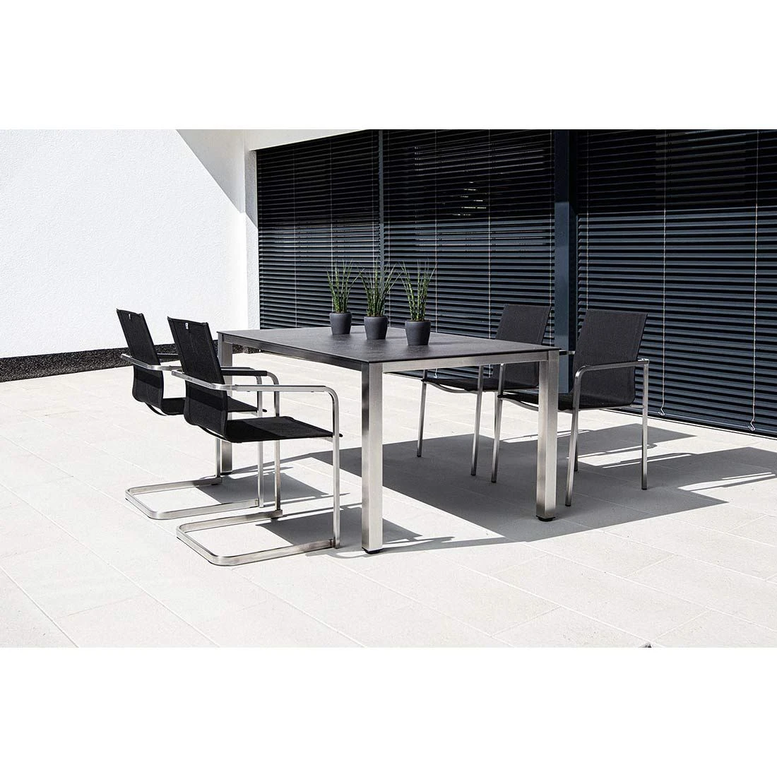 Kettler Gartentisch-Platte 180x95 Cm Keramik/Glas Grau-Taupe 4 Kettler Gartentisch-Platte 180x95 Cm Keramik/Glas Grau-Taupe – Bild 2