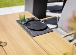 Kettler Gartentisch-Platte 220x95 Cm HPL Teak-Optik Mit Fräsung -Garten Grill Geschäft kettler tischplatte 220x95 cm hpl 1439606 3