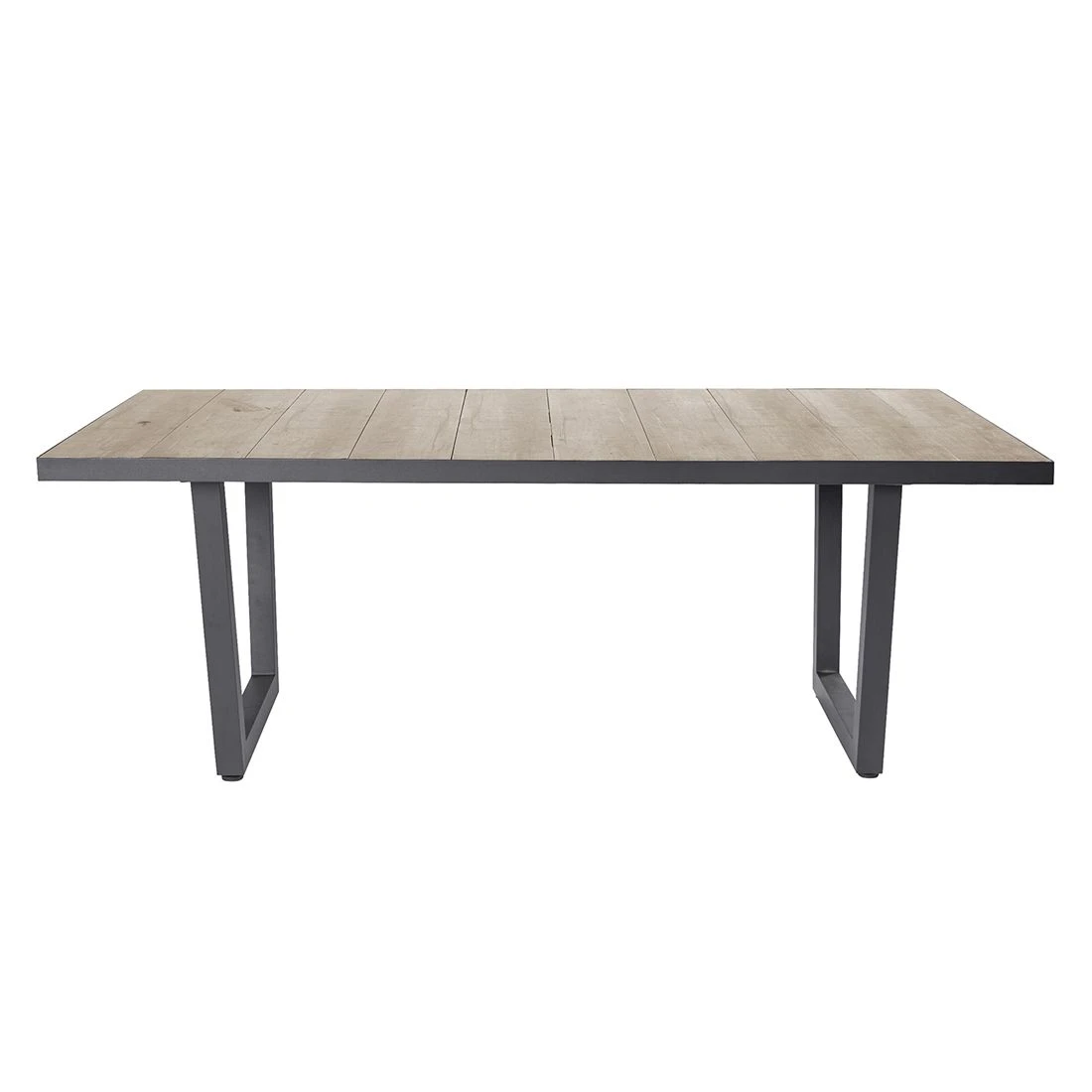 LC Garden Bailado Gartentisch 200x100cm Aluminium/Keramik Anthrazit/Holzoptik-Braun 4 LC Garden Bailado Gartentisch 200x100cm Aluminium/Keramik Anthrazit/Holzoptik-Braun – Bild 2