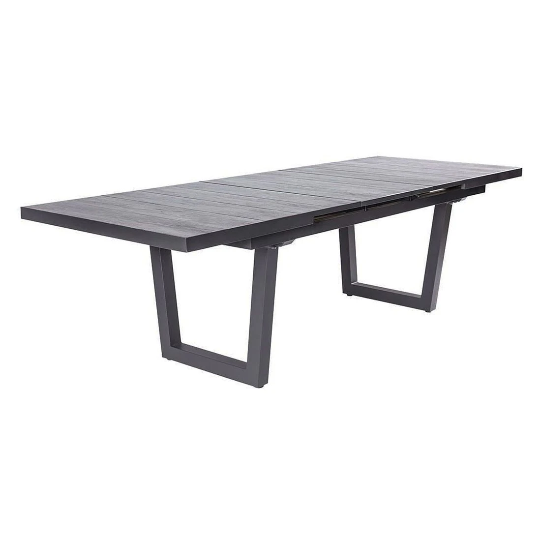 LC Garden Keramo Ausziehtisch 200/260x100cm Aluminium/Keramik Anthrazit/Holzoptik Dunkelgrau 6 LC Garden Keramo Ausziehtisch 200/260x100cm Aluminium/Keramik Anthrazit/Holzoptik Dunkelgrau – Bild 4