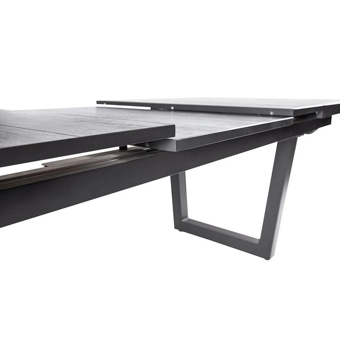 LC Garden Keramo Ausziehtisch 200/260x100cm Aluminium/Keramik Anthrazit/Holzoptik Dunkelgrau 9 LC Garden Keramo Ausziehtisch 200/260x100cm Aluminium/Keramik Anthrazit/Holzoptik Dunkelgrau – Bild 7