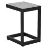 LC Garden Sondrino Beistelltisch 32x40cm Aluminium/Keramik Schwarz Matt/Beton