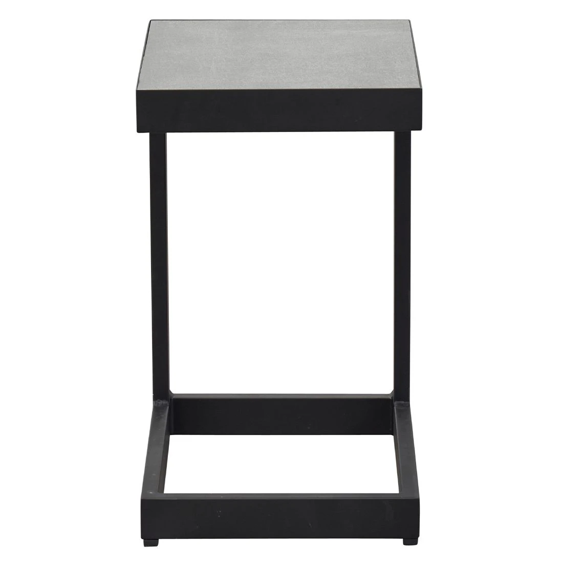 LC Garden Sondrino Beistelltisch 32x40cm Aluminium/Keramik Schwarz Matt/Beton 5 LC Garden Sondrino Beistelltisch 32x40cm Aluminium/Keramik Schwarz Matt/Beton – Bild 3