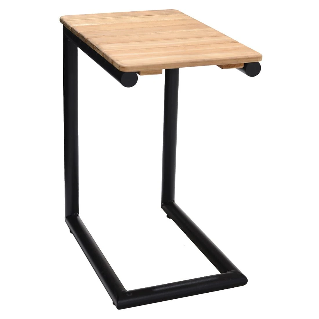 LifestyleGarden Portals Beistelltisch 47x30cm Aluminium/Teak Batman Black/Teak 3 LifestyleGarden Portals Beistelltisch 47x30cm Aluminium/Teak Batman Black/Teak