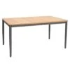 LifestyleGarden Topaz Gartentisch 144x90cm Aluminium/Teak Magnesium Grau/Natur -Garten Grill Geschäft lifestylegarden topaz gartentisch 144x90cm aluminium teak 1462233 1