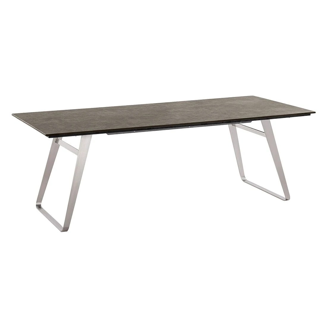 Musterring Portugal Gartentisch 180x95cm Edelstahl/HPL Silber/Beton 3 Musterring Portugal Gartentisch 180x95cm Edelstahl/HPL Silber/Beton