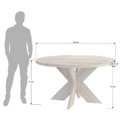 OUTLIV. Atlanta Gartentisch Ø150cm Inkl. Drehteller Teak Recycelt -Garten Grill Geschäft outliv atlanta gartentisch durchm150cm inkl drehteller 1481032 6