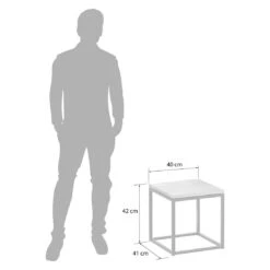 OUTLIV. Flora Beistelltisch 40x41x42cm Stahl/Wildeiche Schwarz/Wildeiche -Garten Grill Geschäft outliv by detlef steves flora beistelltisch 40x41x42cm stahl wildeiche 1354136 5