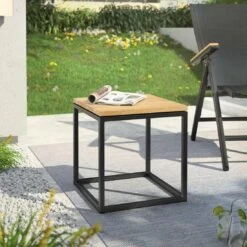 OUTLIV. Flora Beistelltisch 40x41x42cm Stahl/Wildeiche Schwarz/Wildeiche -Garten Grill Geschäft outliv by detlef steves flora beistelltisch 40x41x42cm stahl wildeiche 1354136 6