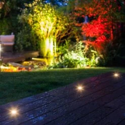 OUTLIV. Smart Light Starter-Set "Wifi 5RGB Bodeneinbauspots" Silber/Schwarz -Garten Grill Geschäft outliv by ds starter set wifi 5rgb bodeneinbauspots silber schwarz 1304031 5