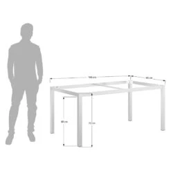 OUTLIV. Gartentisch 160x90cm Aluminium/Dekton Anthrazit/Bromo -Garten Grill Geschäft outliv gartentisch 160x90cm aluminium dekton 1482748 8