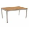 Stern Gartentisch 160x90cm Edelstahl/Teak Silber/Natur -Garten Grill Geschäft outliv gartentisch 160x90cm edelstahl teak 1372847 1