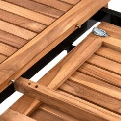 OUTLIV. Lindau Klapptisch 110/150x90x75 Cm Stahl/Teak Dunkelgrau -Garten Grill Geschäft outliv lindau klapptisch 110 150x90x75 cm stahl teak 1346161 11
