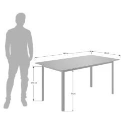 OUTLIV. Lorenzo Gartentisch 160x90cm Aluminium Anthrazit 7 OUTLIV. Lorenzo Gartentisch 160x90cm Aluminium Anthrazit -Garten Grill Geschäft outliv lorenzo gartentisch 160x90cm aluminium 1498500 3