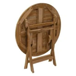 OUTLIV. Portland Klapptisch Teak Natur -Garten Grill Geschäft outliv portland gartentisch durchm90cm teak natur 1346832 4