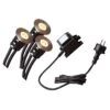 OUTLIV. Smart Light Starter-Set "3 Decklights Mit Transformator" Schwarz/Silber -Garten Grill Geschäft outliv smart light decklight schwarz silber 1301952 1