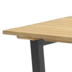 LifestyleGarden Jimmy Gartentisch 216x99cm Aluminium/Teakholz Recycelt Magnesium Grau/Teak -Garten Grill Geschäft scancom jimmy gartentisch 216x99cm aluminium teak recycel magnesium grau teak 1307870 3