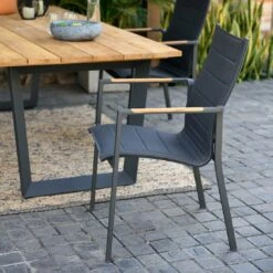 LifestyleGarden Jimmy Gartentisch 216x99cm Aluminium/Teakholz Recycelt Magnesium Grau/Teak -Garten Grill Geschäft scancom jimmy gartentisch 216x99cm aluminium teak recycel magnesium grau teak 1307870 6