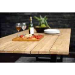 LifestyleGarden Jimmy Gartentisch 216x99cm Aluminium/Teakholz Recycelt Magnesium Grau/Teak -Garten Grill Geschäft scancom jimmy gartentisch 216x99cm aluminium teak recycel magnesium grau teak 1307870 7