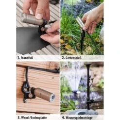 OUTLIV. Smart Light Spot Metall Silber/Schwarz -Garten Grill Geschäft smart light silber schwarz 1301919 5