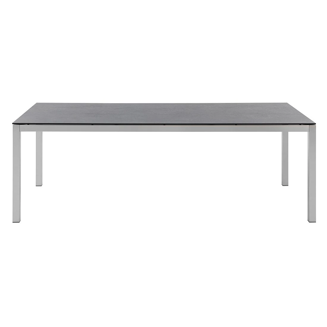 Solpuri Classic Gartentisch 220x100 Cm Edelstahl/HPL 3D Silber/Volcano Grey 4 Solpuri Classic Gartentisch 220x100 Cm Edelstahl/HPL 3D Silber/Volcano Grey – Bild 2