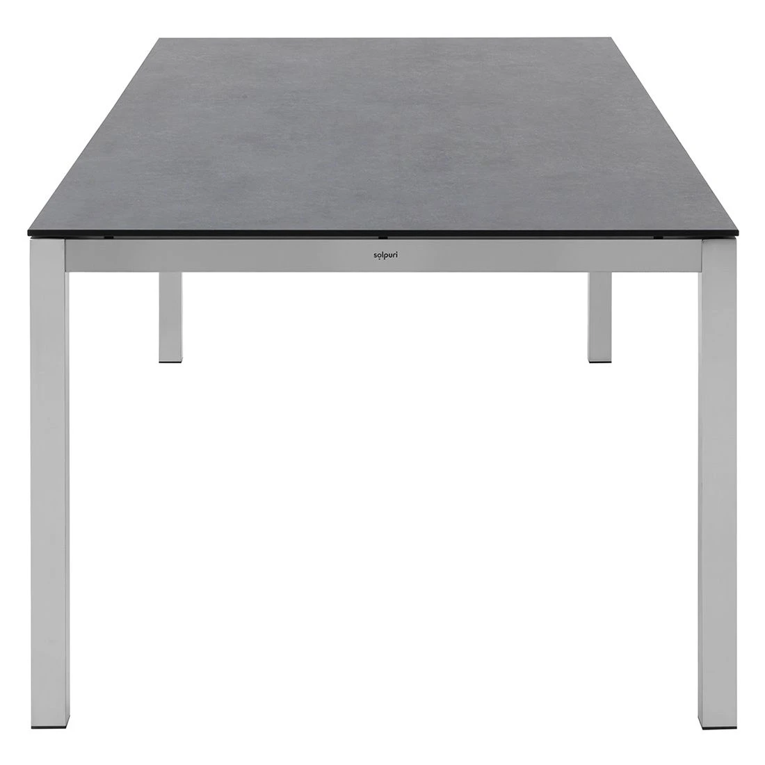 Solpuri Classic Gartentisch 220x100 Cm Edelstahl/HPL 3D Silber/Volcano Grey 5 Solpuri Classic Gartentisch 220x100 Cm Edelstahl/HPL 3D Silber/Volcano Grey – Bild 3