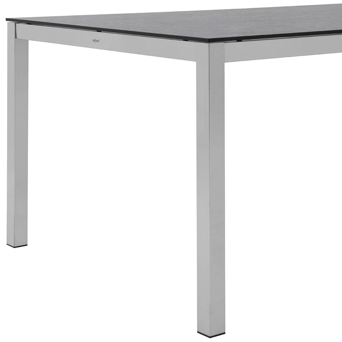 Solpuri Classic Gartentisch 220x100 Cm Edelstahl/HPL 3D Silber/Volcano Grey 8 Solpuri Classic Gartentisch 220x100 Cm Edelstahl/HPL 3D Silber/Volcano Grey – Bild 6