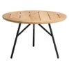 Stern Frida Beistelltisch Aluminium/Teak Schwarz Matt/Natur -Garten Grill Geschäft stern frida beistelltisch durchm65x43 cm aluminium teak 1357755 1