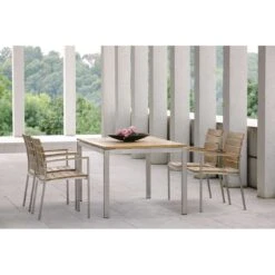 Stern Gartentisch-Gestell 160x90cm Edelstahl Vierkantrohr -Garten Grill Geschäft stern tischgestell 160x90 cm edelstahl mit vierkantrohr 3