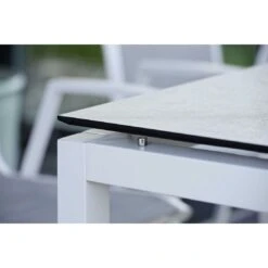 Stern Tischgestell 200x100 Cm Aluminium Weiß -Garten Grill Geschäft stern tischgestell 200 x 100 cm aluminium weiss 12