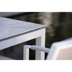 Stern Tischgestell 200x100 Cm Aluminium Weiß -Garten Grill Geschäft stern tischgestell 200 x 100 cm aluminium weiss 15