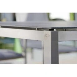 Stern Gartentisch-Gestell 200x100cm Edelstahl Vierkantrohr Silber -Garten Grill Geschäft stern tischgestell 200x100cm edelstahl vierkantrohr 1442048 2