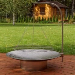 SvenskaV Grace Feuerschale Ø80cm Inkl. Schwenkgrill Edelstahl Ø63 -Garten Grill Geschäft svenskav grace feuerschale o80cm inkl schwenkgrill edelstahl o63 4