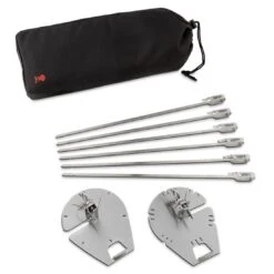 Weber Crafted Spieße-Set Für Drehspieß -Garten Grill Geschäft weber crafted spiesse set fuer drehspiess 1407508 3