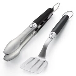 Weber Grillbesteck-Set Kompakt Edelstahl 2-teilig Schwarz -Garten Grill Geschäft weber grillbesteck kompakt edelstahl 2 teilig 3