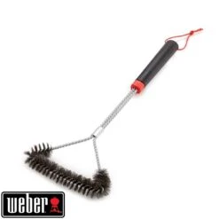 Weber Grillbürste Dreiseitig 46cm Edelstahl/Kunststoff Silber/Schwarz