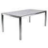 Zebra Opus Gartentisch 160x90cm Edelstahl/HPL Silber/Sandstein