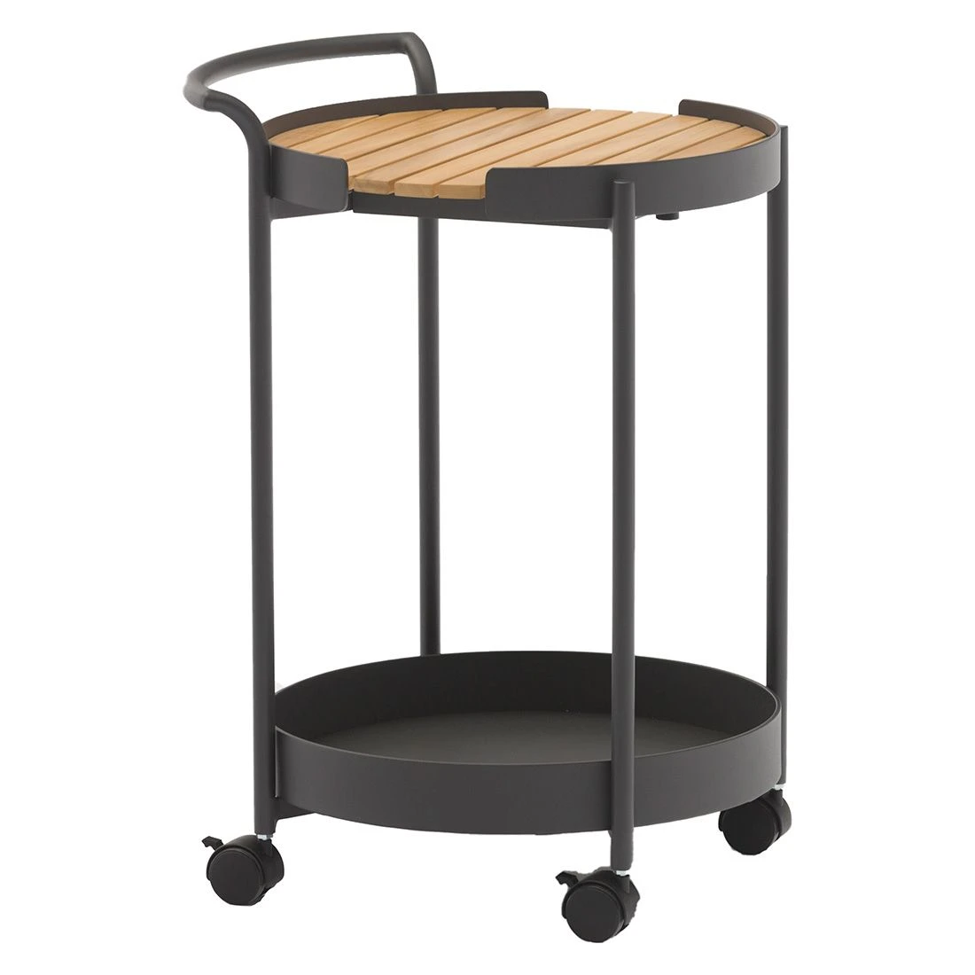 Zebra Trolley Beistelltisch 45x51,3cm Aluminium/Teak Graphit/Teak 3 Zebra Trolley Beistelltisch 45x51,3cm Aluminium/Teak Graphit/Teak